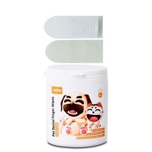 🐾Dental care Fingers Wipes 50 pcs cats & dogs BRANDE NEW SEAL Yadee🐾